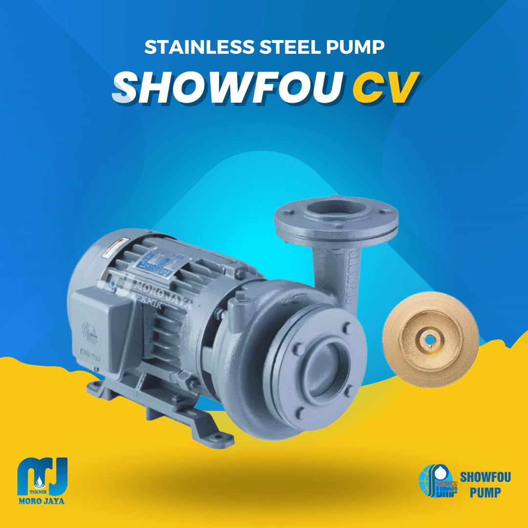 Pompa Sentrifugal Close Coupled Showfou CV 0,4–11 kW Showfou CV - jual pompa industri Jakarta, Moro Jaya Teknik