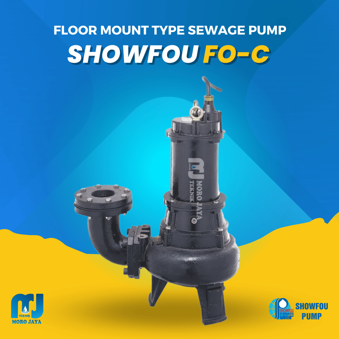 Pompa Celup Cutter Air Limbah Showfou FO-C 2,2–3,7 kW Showfou FOTC - jual pompa industri Jakarta, Moro Jaya Teknik