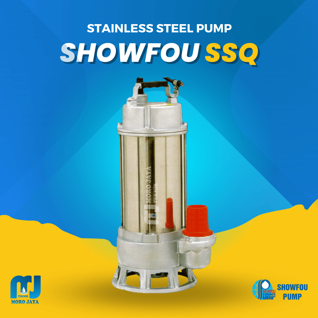 Pompa Celup Air Limbah Stainless Steel Showfou SSQ 0,75–3,7 kW Showfou SSQ - jual pompa industri Jakarta, Moro Jaya Teknik