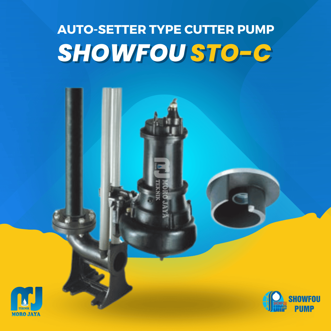Pompa Celup Cutter Air Limbah Auto Guide Rail Showfou STO-C 2,2–3,7 kW Showfou STO C - jual pompa industri Jakarta, Moro Jaya Teknik