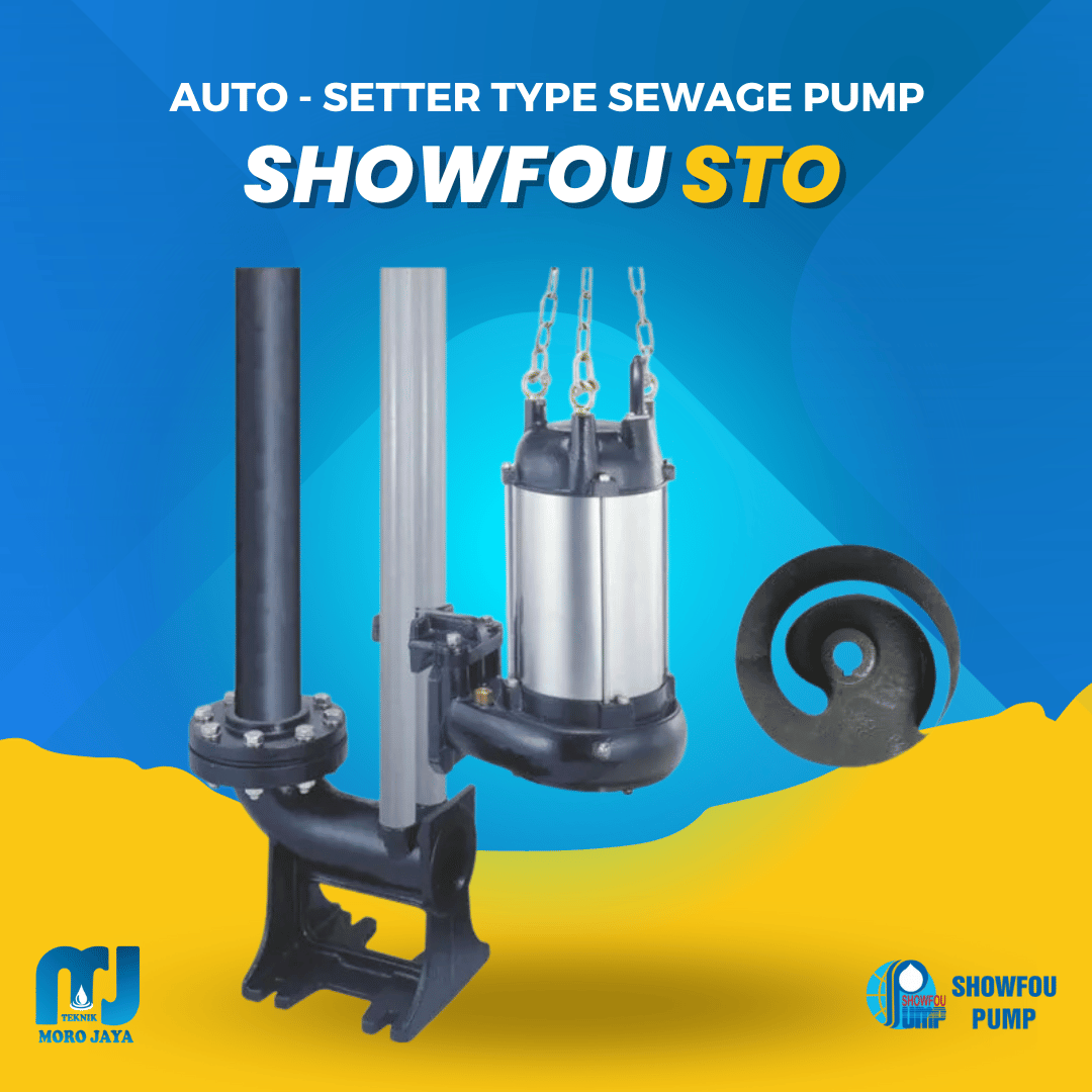 Pompa Celup Air Limbah Auto Guide Rail Showfou STO 0,75–15 kW Showfou STO - jual pompa industri Jakarta, Moro Jaya Teknik