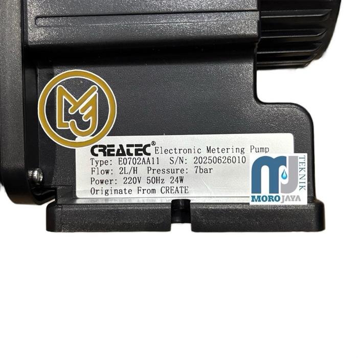 Dosing Pump Createc E0702 2 LPH 7 Bar Pompa Kimia 220V Dosing pump Createc E0702 2 LPH 7 bar pompa kimia 220V – foto 9