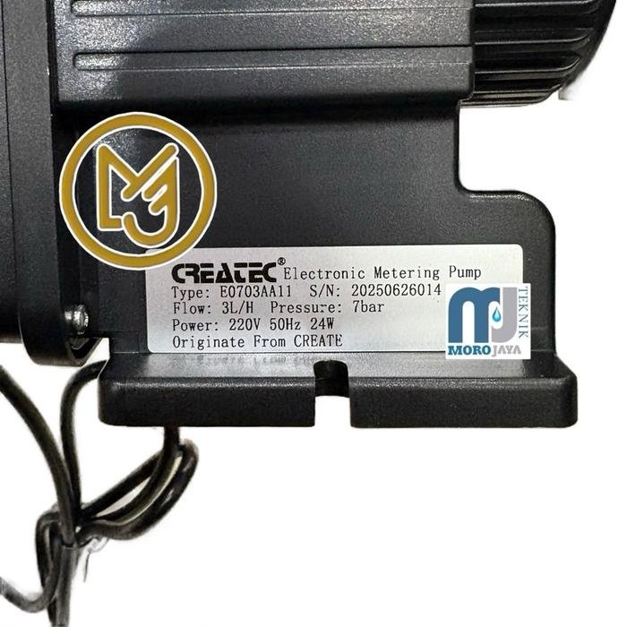 Dosing Pump Createc E0703 3 LPH 7 Bar Pompa Kimia 220V Dosing pump Createc E0703 3 LPH 7 bar pompa kimia 220V – foto 9