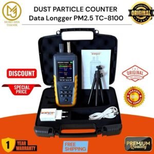 Dust particle counter TC-8100 data logger PM2.5 PM10 air quality monitor