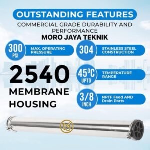 Housing membrane 2540 stainless steel SUS 304 double o-ring