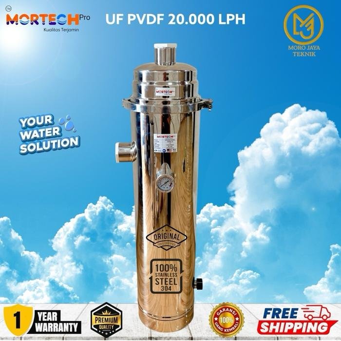 Ultrafiltrasi PVDF 20.000 LPH Mortech Pro Vertikal Stainless 304 Ultrafiltrasi PVDF 20.000 LPH Mortech Pro vertikal stainless 304 – foto 2