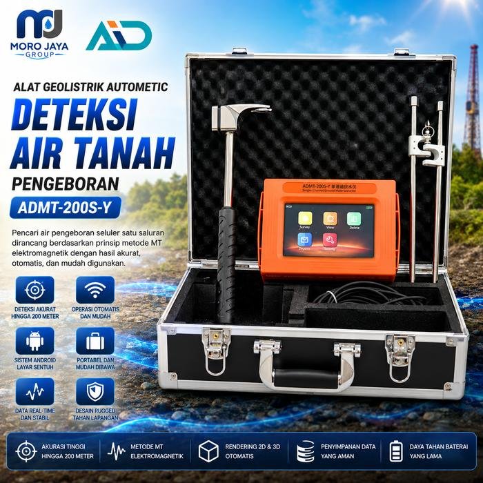 Alat Geolistrik ADMT-200S-Y AIDU Water Detector Deteksi Air Tanah 200 Meter Alat geolistrik ADMT-200S-Y AIDU water detector deteksi air tanah 200 meter