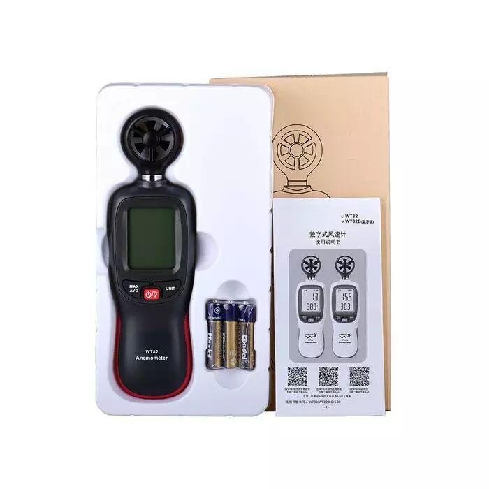 Anemometer Digital Wintact WT82 Pengukur Kecepatan Angin dan Suhu Anemometer digital Wintact WT82 pengukur kecepatan angin dan suhu – foto 2