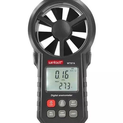 Anemometer Digital Wintact WT87A Kecepatan Angin dan Suhu 0-30 m/s Anemometer digital Wintact WT87A kecepatan angin dan suhu – foto 2