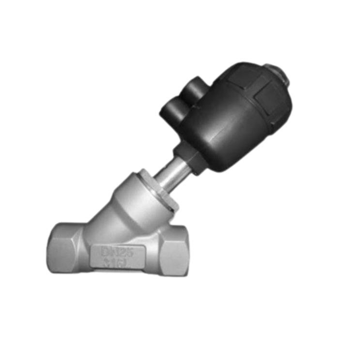 Angle Seat Valve 1/2 Inci Double Acting Piston Valve Body Stainless Angle seat valve 1/2 inci double acting piston valve body stainless – foto 2