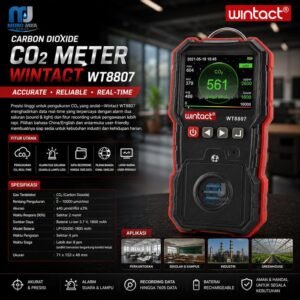 CO2 Meter Wintact WT8807 pengukur karbon dioksida data logger