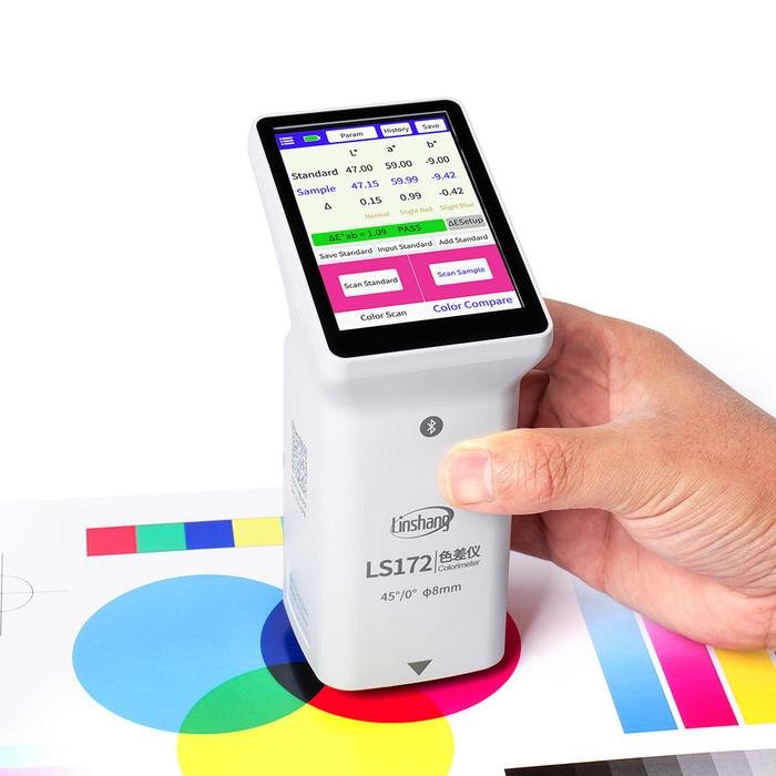 Colorimeter Linshang LS172 Layar Sentuh Aperture 8 mm Geometri 45/0 Colorimeter Linshang LS172 layar sentuh aperture 8 mm – foto 2