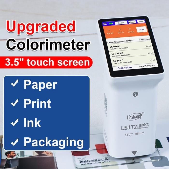 Colorimeter Linshang LS172 Layar Sentuh Aperture 8 mm Geometri 45/0 Colorimeter Linshang LS172 layar sentuh aperture 8 mm – foto 3