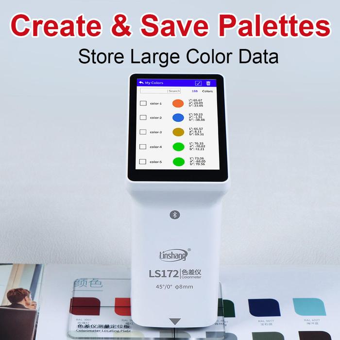 Colorimeter Linshang LS172 Layar Sentuh Aperture 8 mm Geometri 45/0 Colorimeter Linshang LS172 layar sentuh aperture 8 mm – foto 7