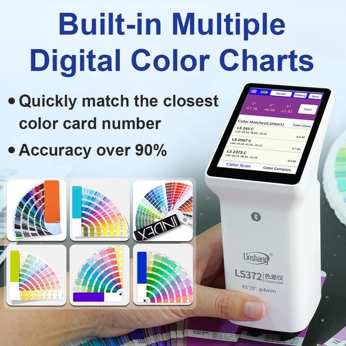 Colorimeter Linshang LS372 Layar Sentuh Aperture 4 mm Geometri 45/0 Colorimeter Linshang LS372 layar sentuh aperture 4 mm – foto 5