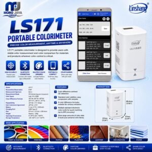 Colorimeter portabel Linshang LS171 color difference meter aperture 8 mm