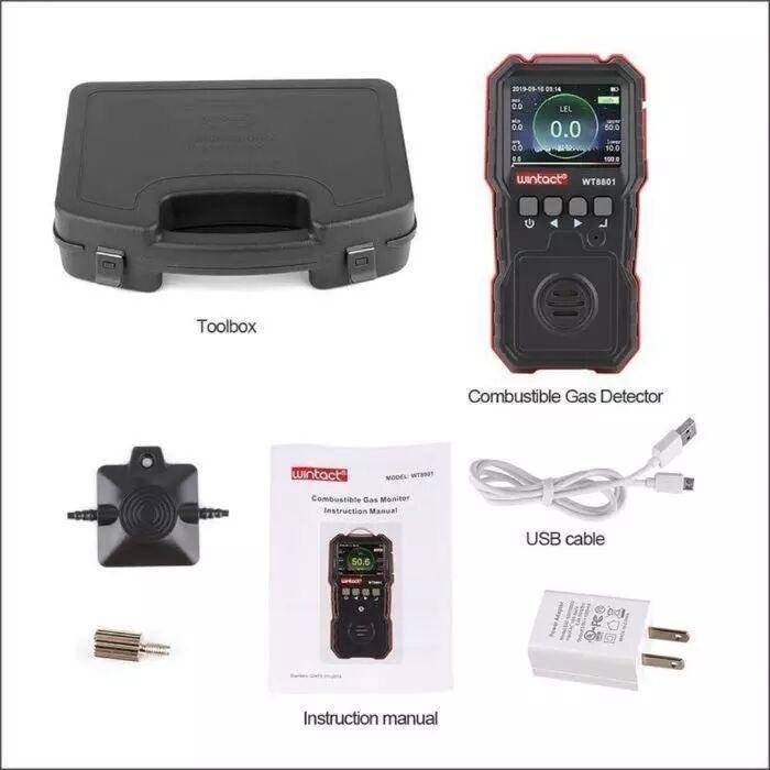 Combustible Gas Monitor Wintact WT8801 Detektor Gas Mudah Terbakar Ex ib Combustible Gas Monitor Wintact WT8801 detektor gas mudah terbakar ex ib – foto 5