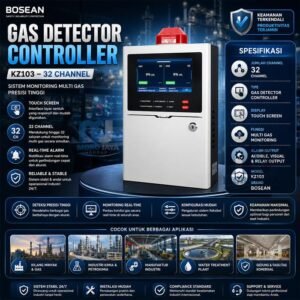 Controller gas detector Bosean KZ103 32 channel layar sentuh
