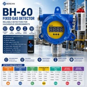 Fixed gas detector Bosean BH-60 CL2 klorin explosion proof IP66