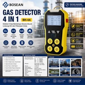 Gas detector Bosean BH-4A 4 in 1 O2 CO H2S LEL sensor plug-in