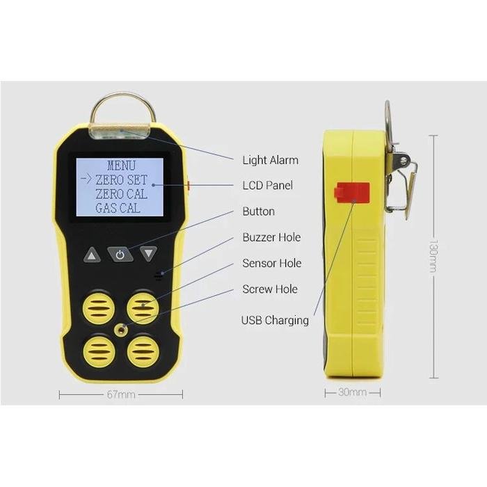 Gas Detector Bosean BH-4A 4 in 1 O2 CO H2S LEL Sensor Plug-in Gas detector Bosean BH-4A 4 in 1 O2 CO H2S LEL sensor plug-in – foto 4