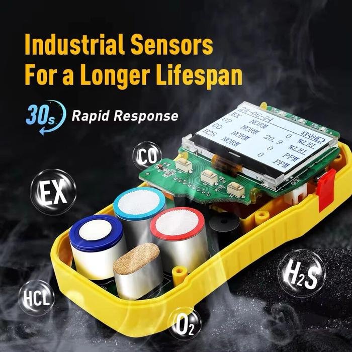 Gas Detector Bosean BH-4A 4 in 1 O2 CO H2S LEL Sensor Plug-in Gas detector Bosean BH-4A 4 in 1 O2 CO H2S LEL sensor plug-in – foto 5