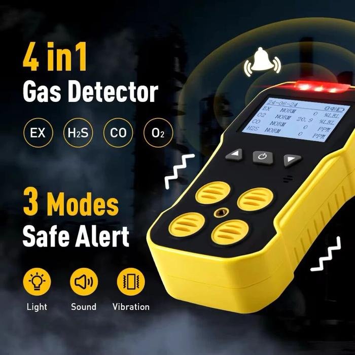 Gas Detector Bosean BH-4A 4 in 1 O2 CO H2S LEL Sensor Plug-in Gas detector Bosean BH-4A 4 in 1 O2 CO H2S LEL sensor plug-in – foto 7
