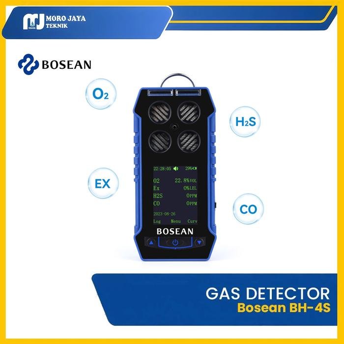 Gas Detector Bosean BH-4S 4 in 1 O2 CO H2S LEL Layar Warna Portable Gas detector Bosean BH-4S 4 in 1 O2 CO H2S LEL portable – foto 2