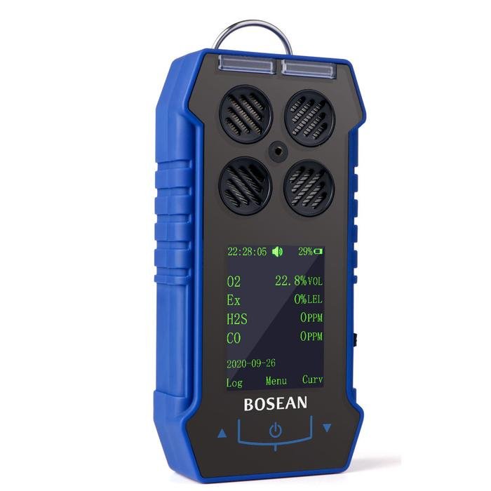 Gas Detector Bosean BH-4S 4 in 1 O2 CO H2S LEL Layar Warna Portable Gas detector Bosean BH-4S 4 in 1 O2 CO H2S LEL portable – foto 5