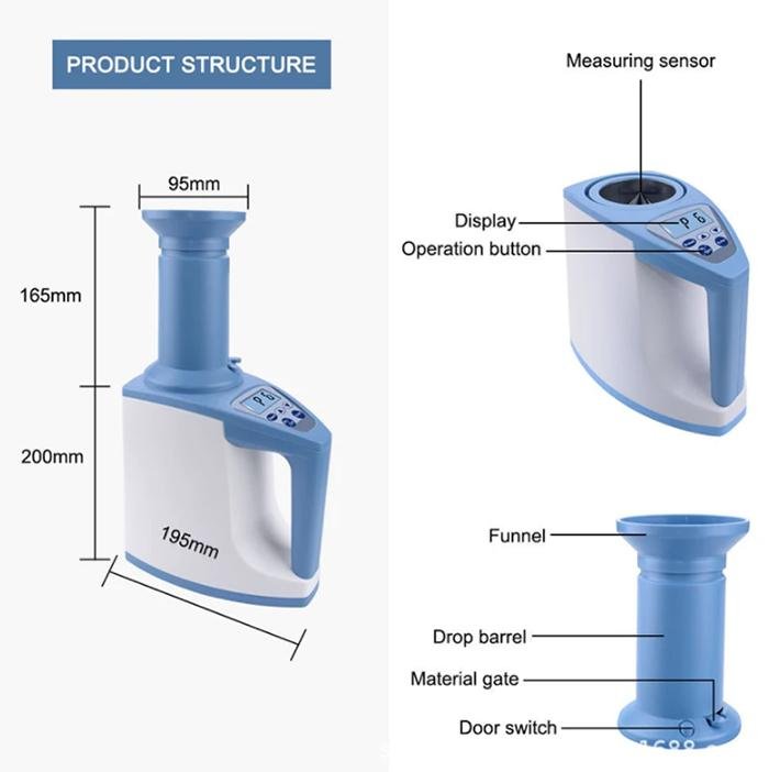 Grain Moisture Meter LDS-1G Pengukur Kadar Air Beras Jagung Kacang 3-35 Persen Grain moisture meter LDS-1G pengukur kadar air beras jagung kacang – foto 6