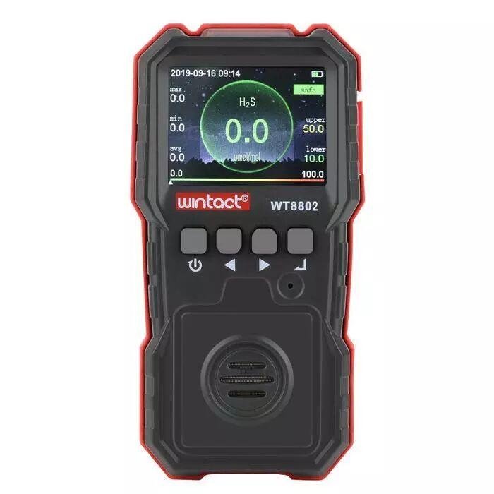 H2S Gas Monitor Wintact WT8802 Detektor Hidrogen Sulfida 0-100 ppm H2S Gas Monitor Wintact WT8802 detektor hidrogen sulfida 0-100 ppm – foto 3