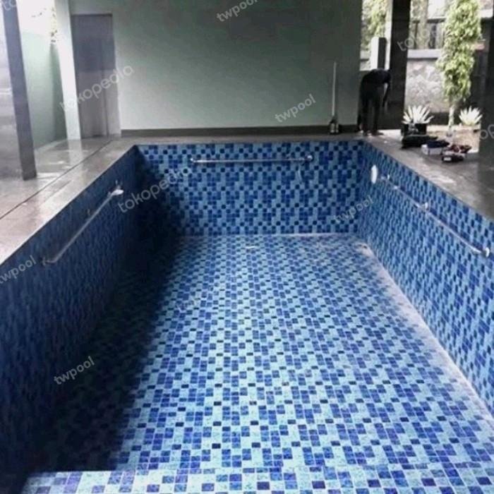 Hand Railing Kolam Renang Stainless SUS 304 1,5 Meter Pipa 1,5 Inch Hand railing kolam renang stainless SUS 304 1,5 meter pipa 1,5 inch – foto 2