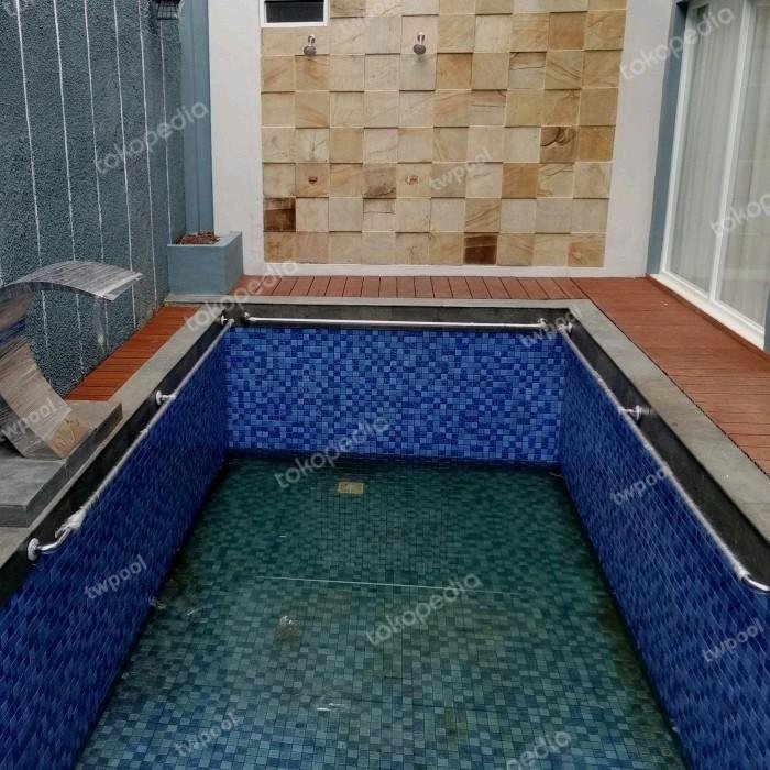 Hand Railing Kolam Renang Stainless SUS 304 1,5 Meter Pipa 1,5 Inch Hand railing kolam renang stainless SUS 304 1,5 meter pipa 1,5 inch – foto 3