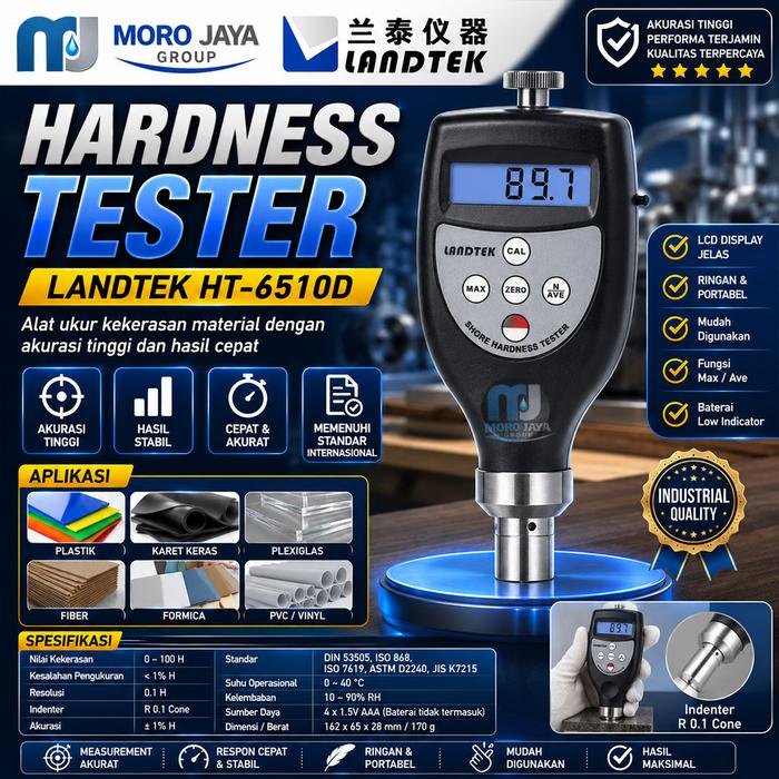 Hardness Tester Shore D Landtek HT-6510D Durometer Plastik dan Karet Keras Hardness tester Shore D Landtek HT-6510D durometer plastik dan karet keras