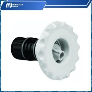 Inlet fitting kolam renang Emaux EM0018 Swirl Jet face 4-1/4 inci putih
