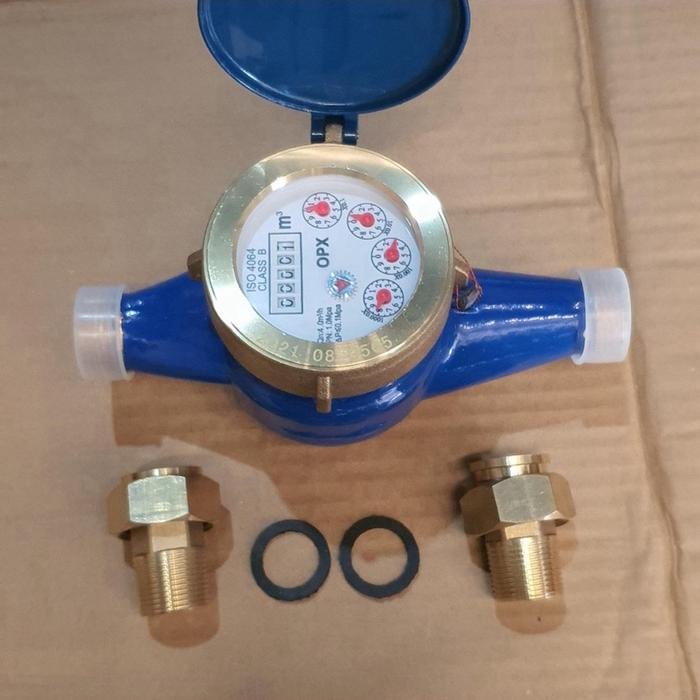 Meteran Air 3/4 Inch OPX Water Meter Rumah Tangga Meteran air 3/4 inch OPX water meter rumah tangga