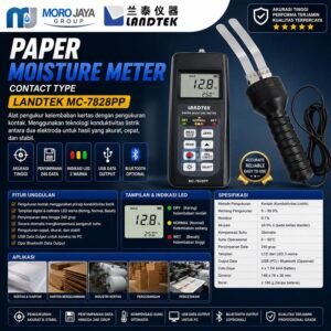 Paper moisture meter Landtek MC-7828PP pengukur kadar air kertas