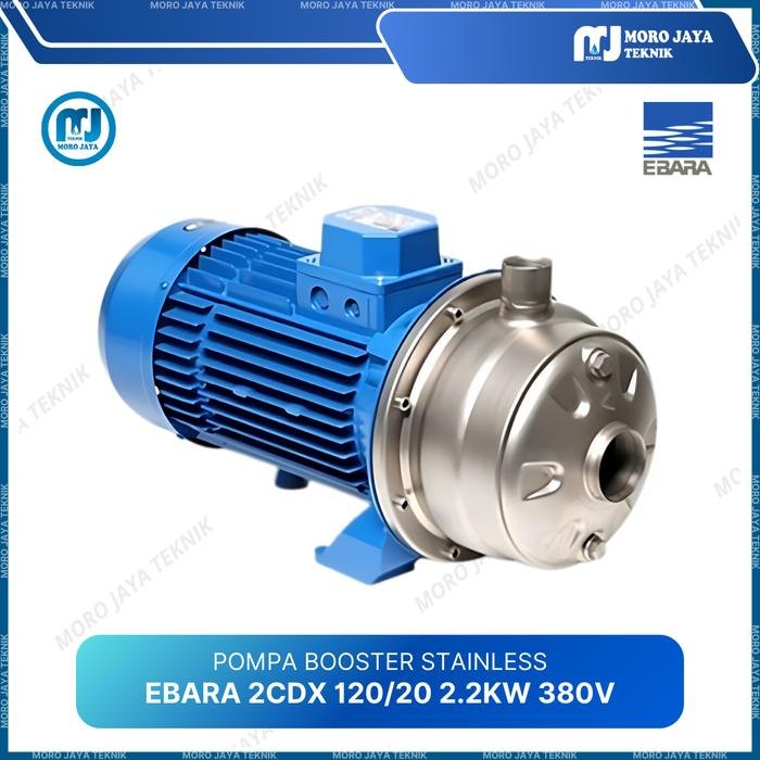 Pompa Booster Ebara 2CDX 120/20 1,5 kW 2 HP 380V Impeller Ganda Stainless Pompa booster Ebara 2CDX 120/20 1,5 kW 380V impeller ganda stainless