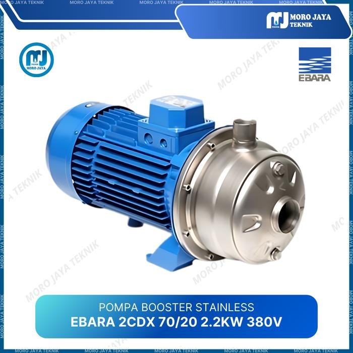 Pompa Booster Ebara 2CDX 70/20 1,5 kW 2 HP 380V Impeller Ganda Stainless Pompa booster Ebara 2CDX 70/20 1,5 kW 380V impeller ganda stainless