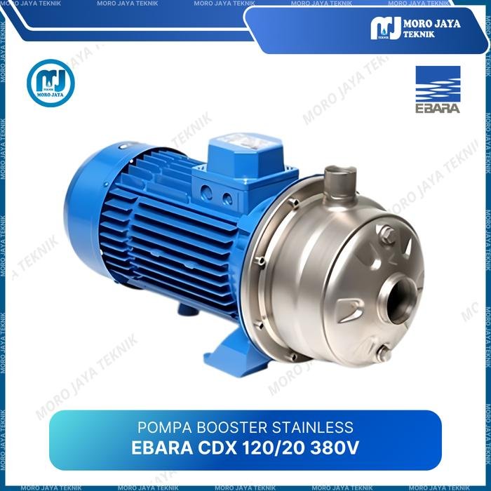 Pompa Booster Ebara CDX 120/20 2 HP 380V 3 Fase Stainless Steel Pompa booster Ebara CDX 120/20 2 HP 380V stainless steel