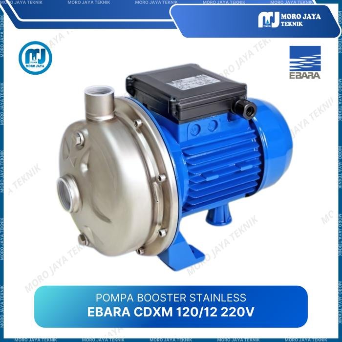 Pompa Booster Ebara CDXM 120/12 1,2 HP 220V 1 Fase Stainless Steel Pompa booster Ebara CDXM 120/12 1,2 HP 220V stainless steel