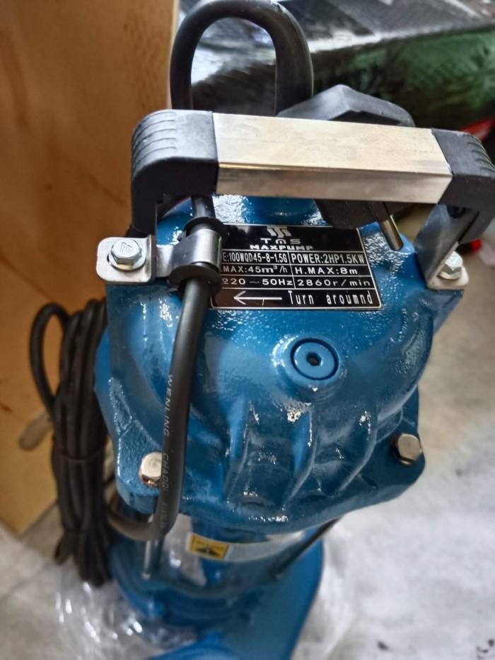 Pompa Celup Air Kotor 100WQD45-8-1.5 2 HP 4 Inch 220V Pompa Celup Air Kotor 100WQD45-8-1.5 2 HP 4 Inch 220V – foto 4