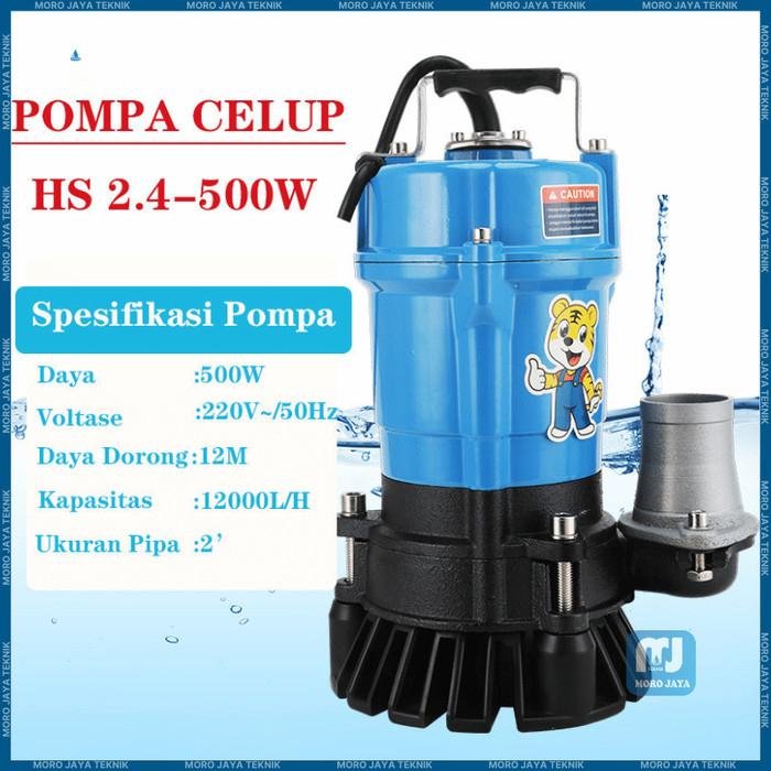 Pompa Celup Air Kotor HS 2.4-500 Otomatis 500 Watt Outlet 2 Inci Pompa celup air kotor HS 2.4-500 otomatis 500 watt outlet 2 inci – foto 2