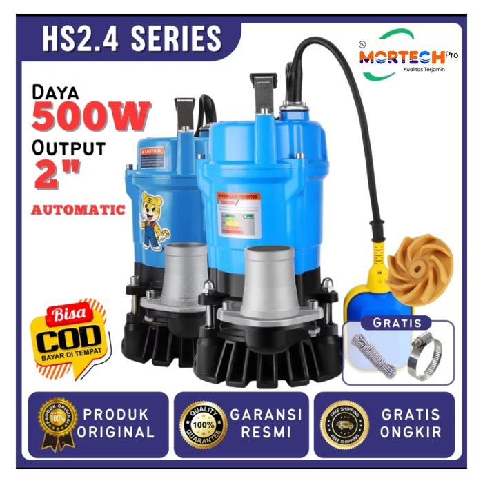 Pompa Celup Air Kotor HS 2.4-500 Otomatis 500 Watt Outlet 2 Inci Pompa celup air kotor HS 2.4-500 otomatis 500 watt outlet 2 inci – foto 3