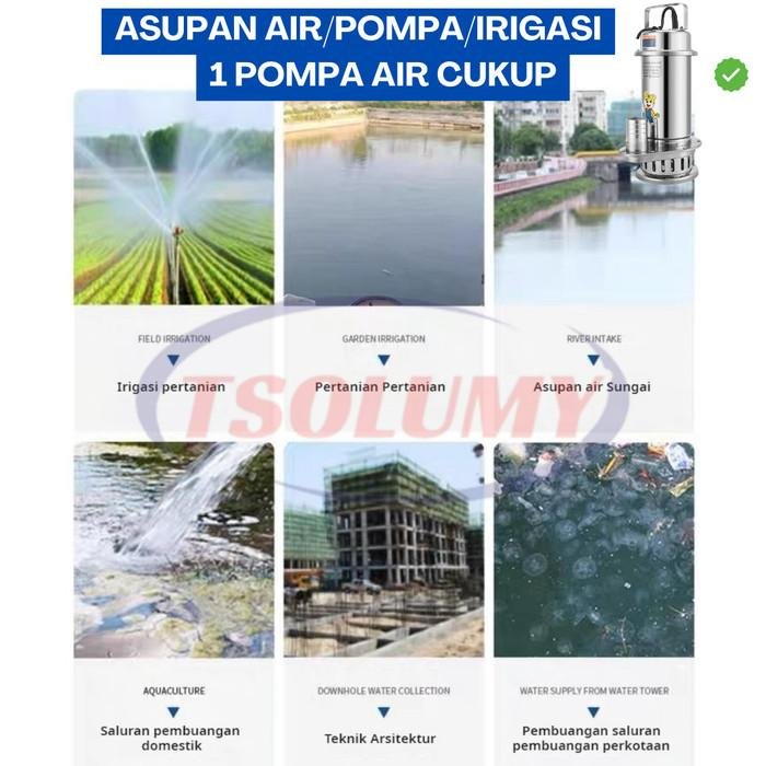Pompa Celup Air Kotor WQD8-10-750WS Stainless 304 750 Watt Outlet 2 Inci Pompa celup air kotor WQD8-10-750WS stainless 304 750 watt outlet 2 inci – foto 5