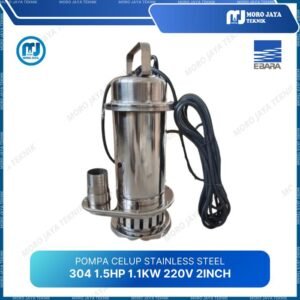 Pompa celup stainless steel 304 QDX10-25-1.1 1,5 HP air laut