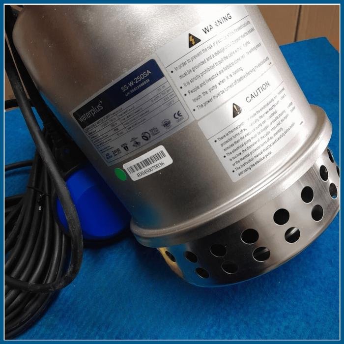 Pompa Celup Waterplus SS-W-250SA 250 W Air Kotor Outlet 1¼ inci Pompa celup Waterplus SS-W-250SA 250 W air kotor outlet 1¼ inci – foto 6