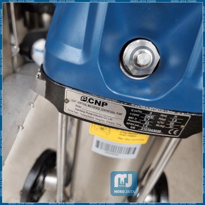 Pompa CNP CDMF 3-12 1,5 HP 220V 1 Fase Multistage Vertikal Pompa CNP CDMF 3-12 multistage vertikal 220V 1 fase – foto 4