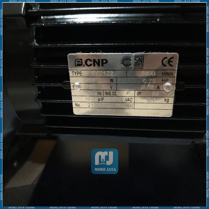 Pompa CNP MS60/0.55 0,75 HP 220V 1 Fase Sentrifugal Stainless SS304 Pompa CNP MS60/0.55 sentrifugal stainless SS304 220V – foto 5
