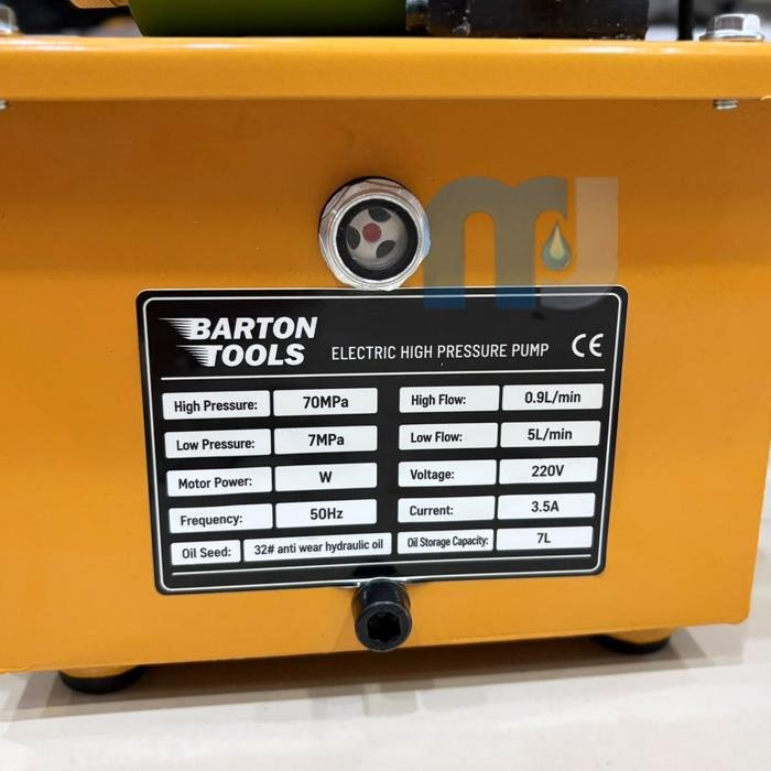 Pompa Hidrolik Listrik Barton DB075-S1 750W 220V 700 Bar Single Acting 7 Liter Pompa hidrolik listrik Barton DB075-S1 750W 220V 700 bar single acting – foto 6